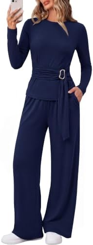 BTFBM 2 Piece Sets For Women Fall Outfits Lounge Set Business