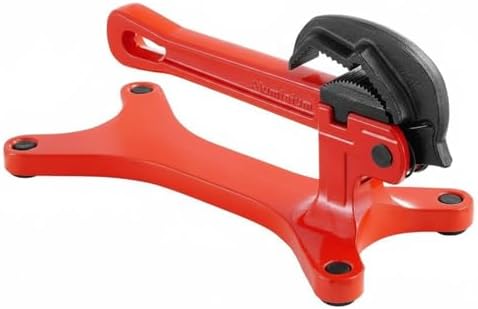 Generic Yoke Pipe Vise Heavy-Duty Portable Pipe Holding Vise Non-Skid Rubber Feet Clamping Device for Plumbers