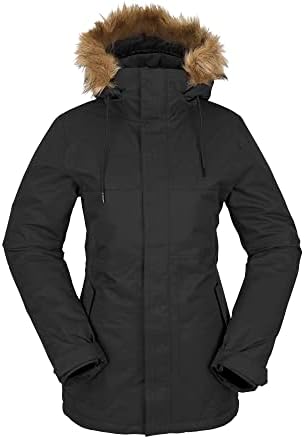 Volcom Women's Fawn Insulated Snowboard Ski Winter Hooded Jacket