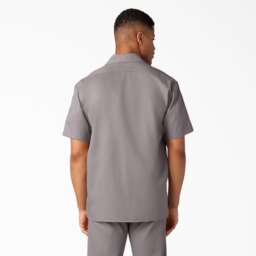 Dickies Men’s Short Sleeve Work Shirt – Durable Twill Button Down Shirts for Men, Lightweight Uniform for Daily Wear
