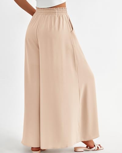 BTFBM Wide Leg Flowy Palazzo Pants for Women