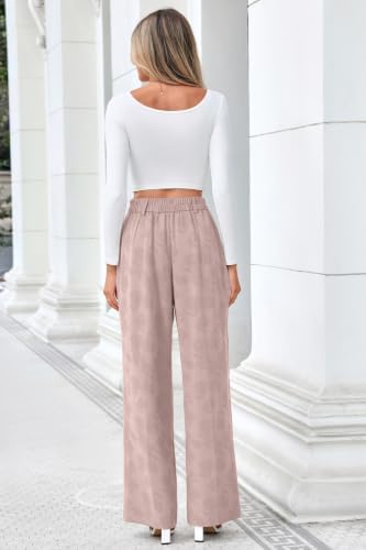 FUNYYZO Wide Leg Dress Pants for Women Work Slacks Business Casual Outfits