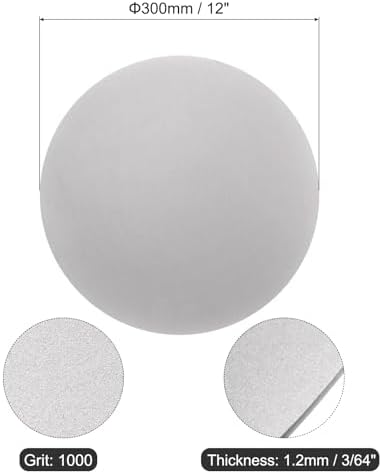 uxcell Diamond Sanding Grinding Disc, 12in (300mm) Grit 1000 No Center Hole