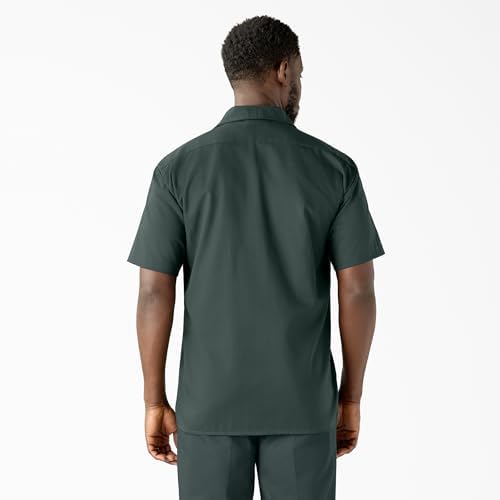 Dickies Men’s Short Sleeve Work Shirt – Durable Twill Button Down Shirts for Men, Lightweight Uniform for Daily Wear