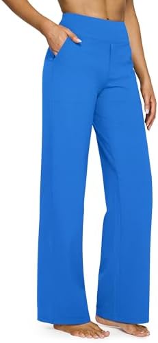 G4Free Yoga Pants for Women Wide Leg Pants with Pockets High Waisted