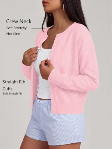 Trendy Queen Cropped Cardigan Sweaters for Women Fall Fashion Clothes 2026