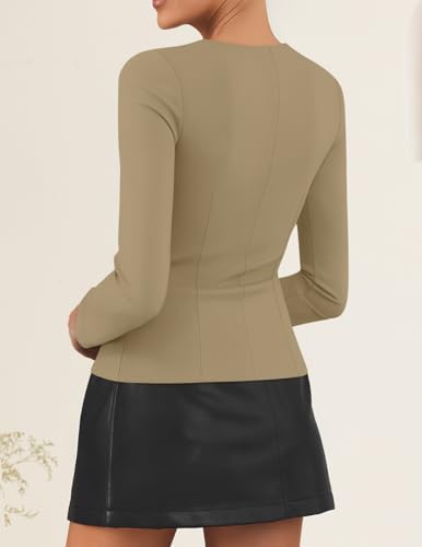 ZESICA Women's Business Casual Fitted Blazers Office Outfits