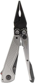 SOG Everyday Daily Solution EDC CRYO D2 Steel Compact Pocket Size Flash MT Multi-Tool, 7 Tools, Stainless-Steel Housing, Silver & Black