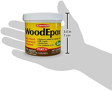 Abatron 2 Kit WoodEpox Epoxy Wood Replacement Compound, 12 oz Kit, Part A & B