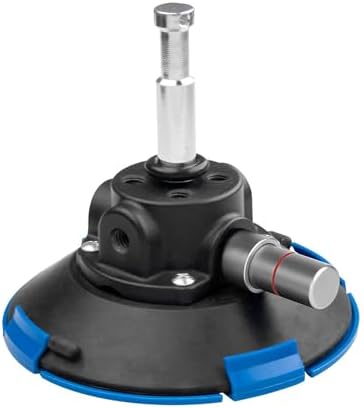 Kupo 6" Metal Pump Suction Cup, Heavy Duty Mount with Fixed 5/8" Baby Pin for Cameras, Lights, and Accessories on Smooth Surfaces for Studio, Location, and Production Rigging (KG119411)
