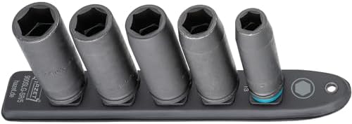 HAZET Smart-Rail 900Slg-SR/5 | Magnetic Base with 5 Slots, Drive: Square 12.5 mm (1/2 Inch), Output: External Hexagonal | Flexible Plastic Socket Strip for Socket Spanner