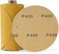 100 PCS PSA Sanding Discs 6 Inch Sanding Discs Self Stick 400 Grit Aluminum Oxide Round Adhesive Backing Sandpaper for Orbital Sander