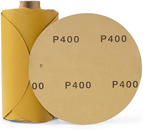 100 PCS PSA Sanding Discs 6 Inch Sanding Discs Self Stick 400 Grit Aluminum Oxide Round Adhesive Backing Sandpaper for Orbital Sander