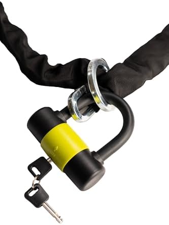 Swagman Sentry Bike Rack Security Chain & U-Lock System – Heavy-Duty Anti-Theft Protection for Hitch Mount Bike Racks