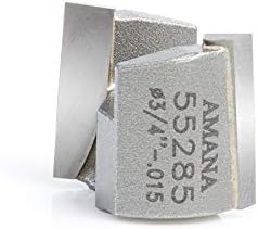 Amana Tool 55285 Carbide Tipped Mortising Screw Down Shear Cutter 3/4-0.015 D x 9/16 CH x 1/4-28 Thread