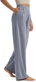 ODODOS Modal Soft Wide Leg Pants for Women High Waist Casual Relaxed Pants with Pockets-27/29"/ 31" Inseam