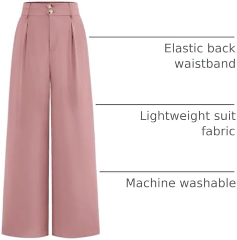 BTFBM Wide Leg Dress Pants Women Business Casual Outfits