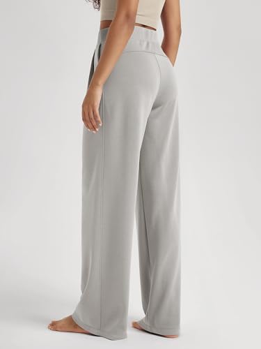 ODODOS Modal Soft Wide Leg Pants for Women High Waist Casual Relaxed Pants with Pockets-27/29"/ 31" Inseam