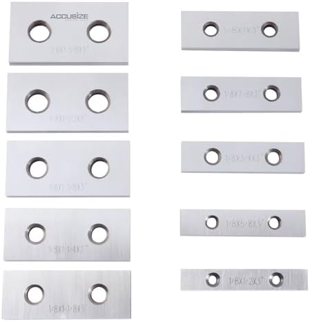 Accusize Precision Parallel Set 1/8 in x 3 in, 10 Matched Pairs