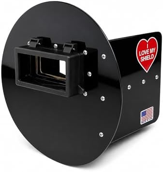 Black Flip-Up Pancake Welding Hood Right Handed, 2" x 4-1/4" Lens Welding Shield, ANSI Z87.1, Lightweight Low Profile, MADE IN USA