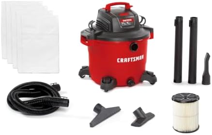 CRAFTSMAN CMXEVBE18595 16 Gallon 6.5 Peak HP Wet Dry Shop Vacuum