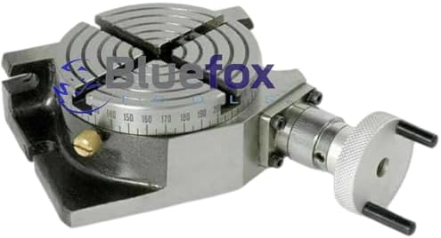 4" Rotary Table – Precision 4-Slot Milling Table for Horizontal/Vertical Mounting – Machinist Tool for Milling, Drilling, Indexing & Metalworking