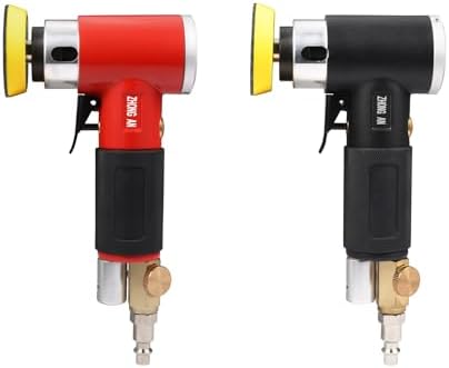 2 3-inch Mini Orbital Sander da sander Air Dual Action Sander Air Polisher Super Smooth and Swirl Freely High Speed for Auto Body Work with 20 PCS Sanding Discs (RED)
