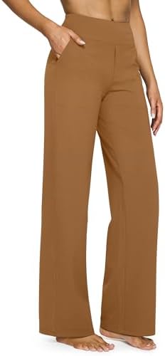 G4Free Yoga Pants for Women Wide Leg Pants with Pockets High Waisted
