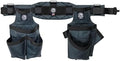 Occidental Leather Badger Carpenter Set - Small, Gunmetal Grey - 27 Pockets & Tool Holders - Made in USA