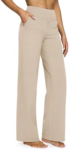 G4Free Yoga Pants for Women Wide Leg Pants with Pockets High Waisted