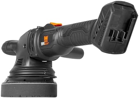 WEN 20V Max Cordless 5-Inch Dual Action Polisher and Waxer Kit with 4Ah Battery, Charger, and Polishing Pads (20875)