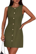 PRETTYGARDEN Women Business Casual Cocktail Work Short Dress