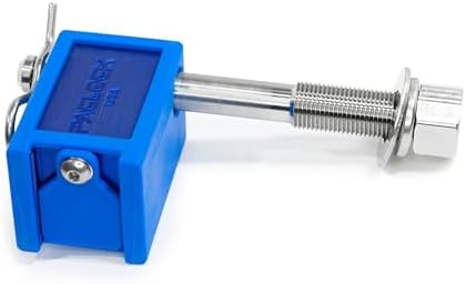 PACLOCK's 80-Series Trailer Hitch Lock, Standard Rekeyable (SR), YK-2" Pin for Yakima Bike Racks, Keyed Differently w/ 2 Keys, Blue