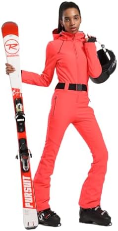 GSOU SNOW Womens Ski Suit One Piece Jumpsuit Snow Jacket Waterproof
