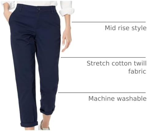 Amazon Essentials Women's Mid-Rise Slim-Fit Stretch Cropped Capri Pants (Available in Plus Size)