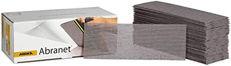 Mirka Abranet Abrasive Sheets 2.75x8 inch Grit 240 50 pcs