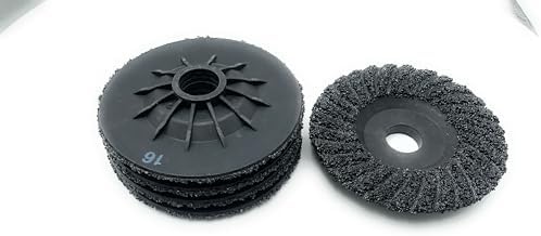 SIGNI 5 Pack SiC Plastic Back Grinding Wheel for Granite/Marble/Concrete and Glasses (4.5 INCH, 16 GRIT)