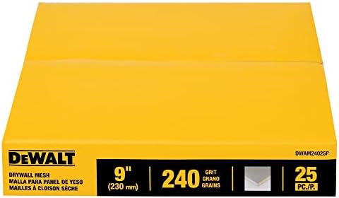 DEWALT Drywall Mesh, 9 in., 25-Pack, 240G (DWAM24025P)