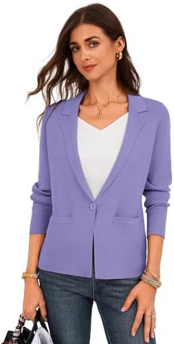 GRACE KARIN Womens Sweater Blazer Jackets Business Casual Work Cardigan