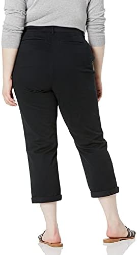 Amazon Essentials Women's Mid-Rise Slim-Fit Stretch Cropped Capri Pants (Available in Plus Size)