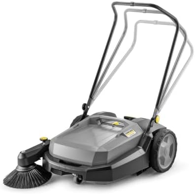 Kärcher Pro Walk Behind Outdoor Push Sweeper, KM 70/20 C, 1 Bristle Brush - 28" Working Width, 12 Gallon, Heavy Duty Broom - for Commercial Use in Warehouses, Workshops, and More