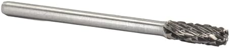 Drill America SC-51 Carbide Burr/Rotary File Cylindrical Radius-End Double Cut for Die Grinder 1/4" Dia. x 1/2" Cut Length with 1/8" Shank and 2" Overall Length, DUL Series