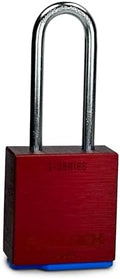 PACLOCK's 1-Series Padlock, UCS, 1/4" Diameter Hard. Stainless Steel Shackle, 2-1/2" Tall, High Performance 6-Pin Cylinder, Keyed Differently w/ 2 Keys, Red