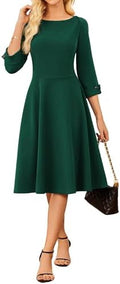 GRACE KARIN Work Dresses for Women Fit and Flare Midi Dress