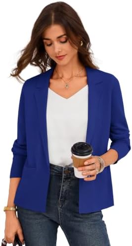GRACE KARIN Womens Sweater Blazer Jackets Business Casual Work Cardigan