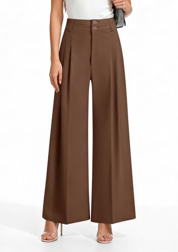 PRETTYGARDEN Women's High Waisted Wide Leg Dress Pants