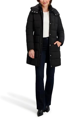 Nautica Women's Heavyweight Stretch Puffer Jacket