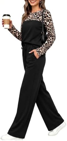 WIHOLL Two Piece Sets for Women Fall Outfits Casual Matching Lounge Sets