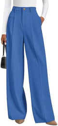 PRETTYGARDEN Women's Tailored Wide Leg Work Dress Pants