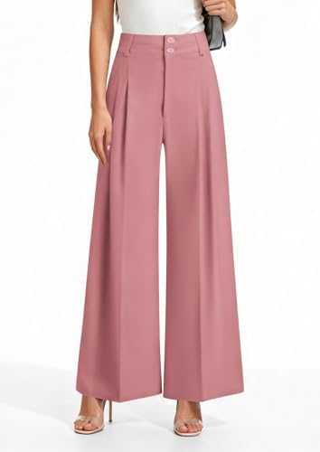 PRETTYGARDEN Women's High Waisted Wide Leg Dress Pants